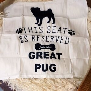Pug Pillow Cover NIP